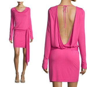 NWT Haute Hippie | Draped Open Back Dress in Pink